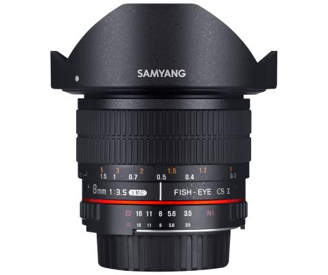 Обектив Samyang 8mm f/3.5 UMC Fish-Eye CS II за Canon M-mount