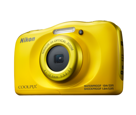 Фотоапарат Nikon Coolpix W100 Жълт + раница