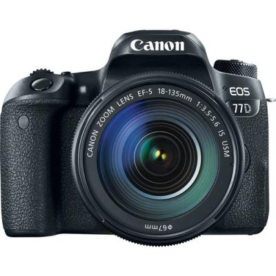 Фотоапарат Canon EOS 77D тяло + Обектив Canon EF-S 18-135mm f/3.5-5.6 IS Nano USM + Памет SDXC SanDisk Ultra 64GB UHS-I U1 C10 80MB/s