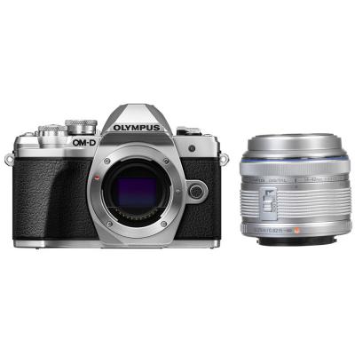 Фотоапарат Olympus OM-D E-M10 Mark III Silver тяло + Обектив Olympus M.Zuiko Digital 14-42mm f/3.5-5.6 II R