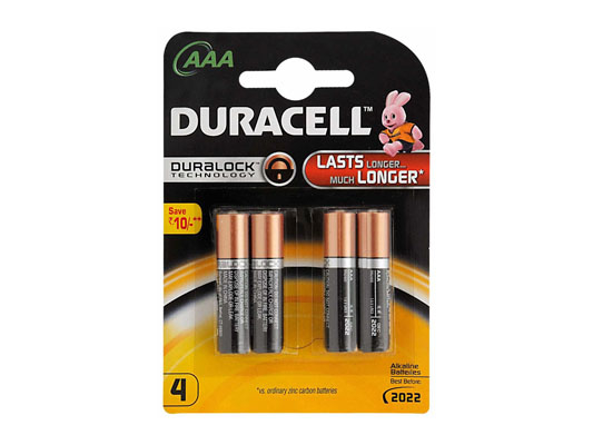 Алкални батерии AAA DURACELL Duralock (LR03) 4бр