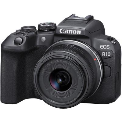 Фотоапарат Canon EOS R10 тяло + обектив Canon RF-S 18-45 IS STM + Адаптер Canon EF-EOS R + Обектив Canon RF 85mm f/2 Macro IS STM