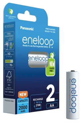 Акумулаторни батерии AA Panasonic Eneloop 2000 mAh 1.2V (2бр)