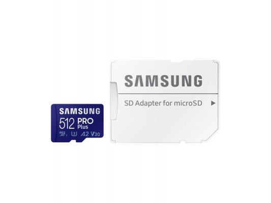 Карта памет Samsung - PRO Plus, 512GB, microSDXC + адаптер