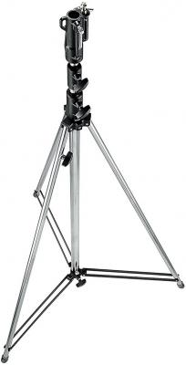 Статив за осветление Manfrotto Steel Tall Levelling Leg (сребрист)