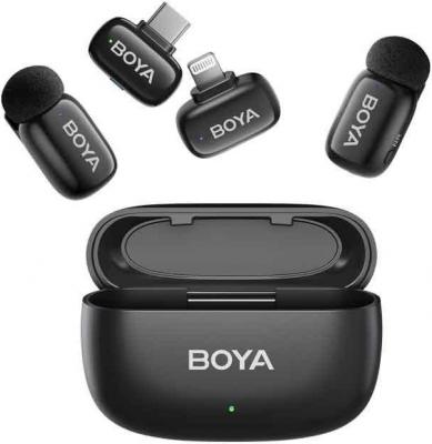 Безжична микрофонна система Boya Mini USB-C DI (черна)