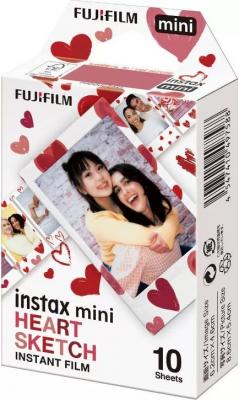 Фотохартия Fujifilm Heart Sketch Instax Mini (10 броя)