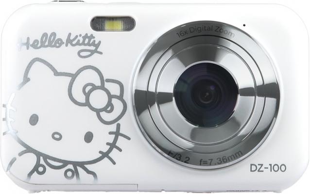 Компактен фотоапарат Yashica Hello Kitty DZ-100 (бял)