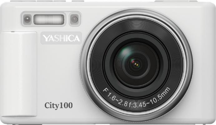 Компактен фотоапарат Yashica City 100 (бял)