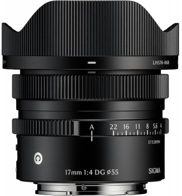 Обектив Sigma 17mm f/4 DG DN Contemporary Sony E-Mount (черен)