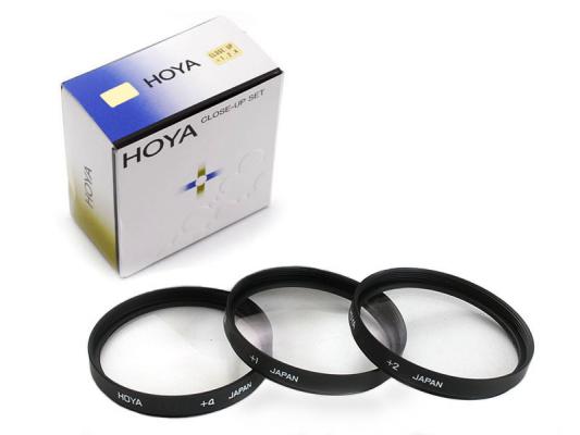 Комплект макро лещи Hoya +1, +2, +4D 37mm