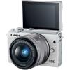 Фотоапарат Canon EOS M100 тяло + Обектив Canon EF-M 15-45mm f/3.5-6.3 IS STM + Обектив Canon EF-M 22mm f/2 STM White