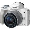  Фотоапарат Canon EOS M50 White Тяло + Обектив Canon EF-M 15-45mm f/3.5-6.3 IS STM + Обектив Canon EF-M 55-200mm f/4.5-6.3 IS STM