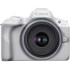 Фотоапарат Canon EOS R50 + RF-S 18-45mm f/4.5-6.3 IS STM (Бял) + Обектив Canon RF 35mm f/1.8 IS Macro STM