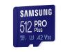 Карта памет Samsung - PRO Plus, 512GB, microSDXC + адаптер