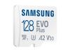 Карта памет Samsung - EVO Plus, 128GB, microSDXC, Class10 + адаптер