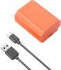 Батерия SmallRig NP-FZ100 2400 mAh USB-C (оранжева)