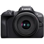 Фотоапарат Canon EOS R100 тяло + RF-S 18-45mm f/4.5-6.3 IS STM Lens + Обектив Canon RF 35mm f/1.8 IS Macro STM