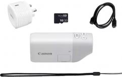 Компактен фотоапарат Canon PowerShot Zoom Essential kit (бял) (разопакован)