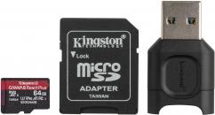 Kaрта памет Kingston Canvas React Plus microSD 64GB