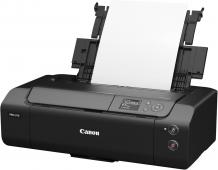 Фотопринтер Canon imagePROGRAF PRO-310 (черен) + Фотохартия Canon PVP-201 А4 (15 листа) + Фотохартия Canon FA-RG1 А4 (25 листа) + Фотохартия Canon Double Sided Matte MP-101D 12x12 (30 листа)